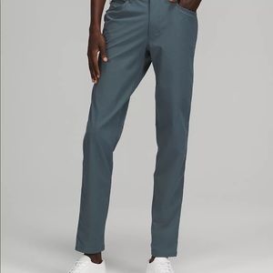 LuLu Lemon Slim ABC Pants 36X30 Iron Blue